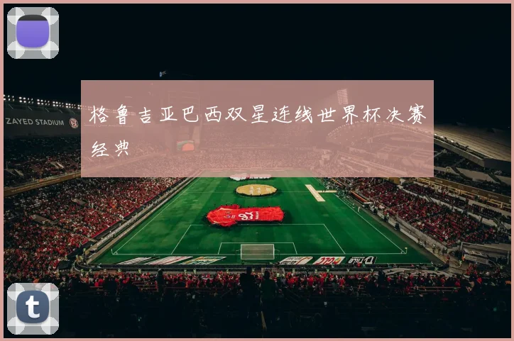 格鲁吉亚巴西双星连线世界杯决赛经典